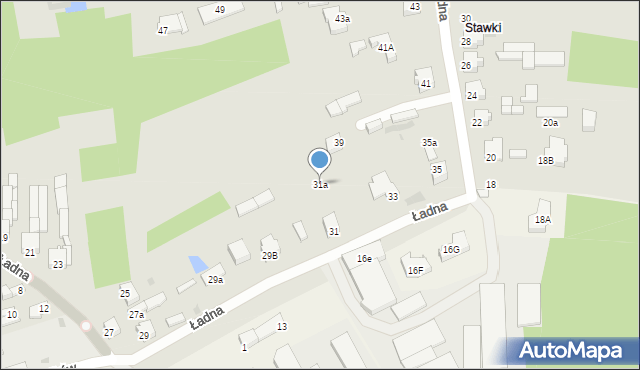 Radomsko, Ładna, 31a, mapa Radomsko