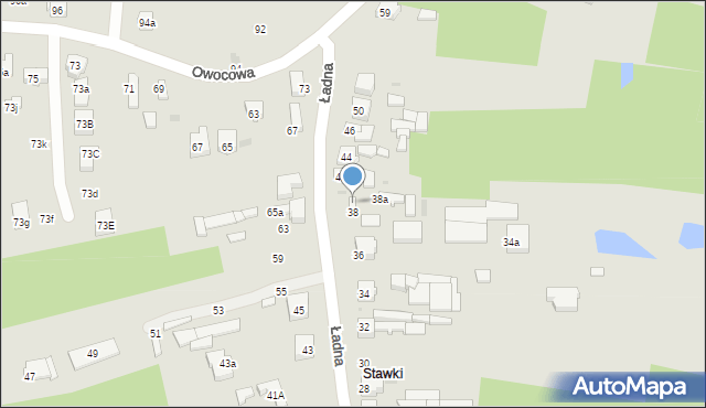 Radomsko, Ładna, 40, mapa Radomsko