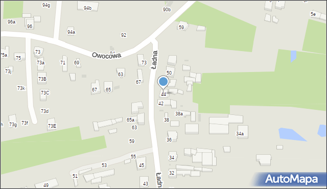 Radomsko, Ładna, 44, mapa Radomsko