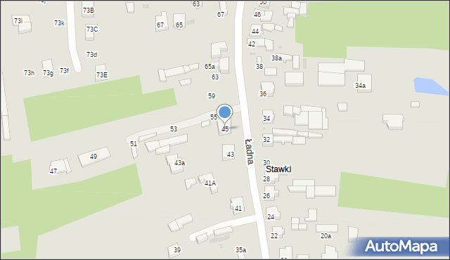 Radomsko, Ładna, 45, mapa Radomsko