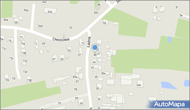 Radomsko, Ładna, 46, mapa Radomsko