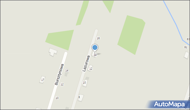 Radomyśl Wielki, Lazurowa, 14, mapa Radomyśl Wielki