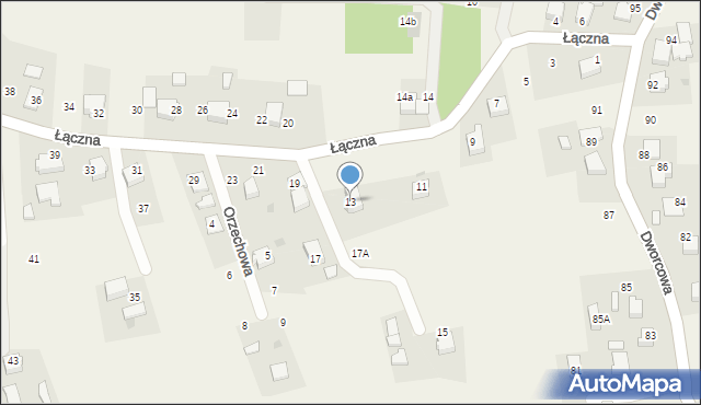 Radostowice, Łączna, 13, mapa Radostowice