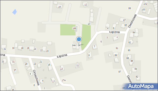 Radostowice, Łączna, 14, mapa Radostowice