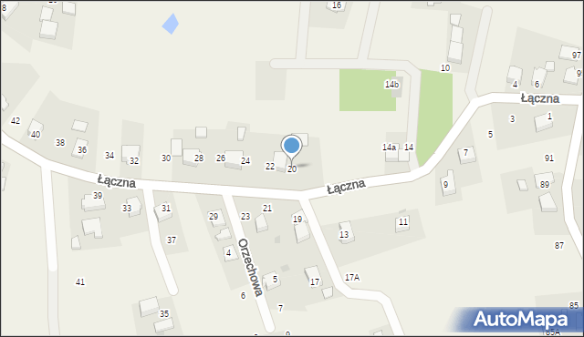 Radostowice, Łączna, 20, mapa Radostowice