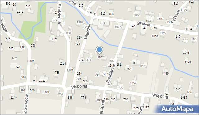 Radziechowy, Łagodna, 410, mapa Radziechowy