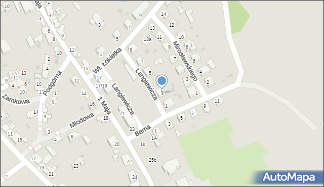 Radziejów, Langiewicza Mariana, gen., 3, mapa Radziejów