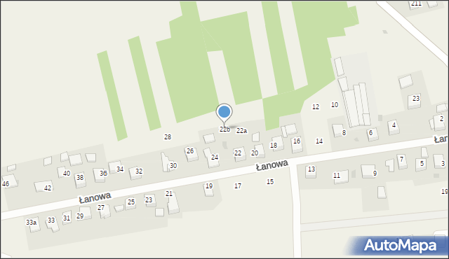 Radziszów, Łanowa, 22b, mapa Radziszów