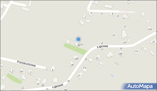 Radzyń Podlaski, Łąkowa, 18, mapa Radzyń Podlaski