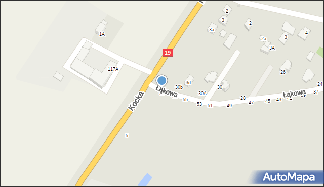 Radzyń Podlaski, Łąkowa, 59, mapa Radzyń Podlaski