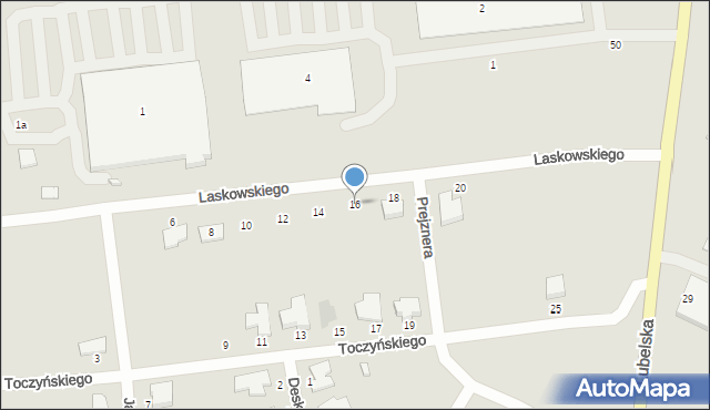 Radzyń Podlaski, Laskowskiego Tadeusza, 16, mapa Radzyń Podlaski