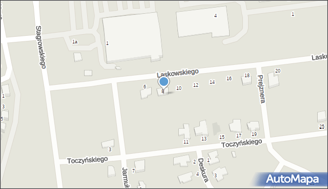 Radzyń Podlaski, Laskowskiego Tadeusza, 9, mapa Radzyń Podlaski