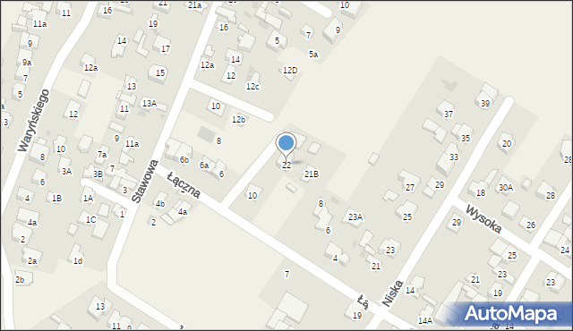 Raszyn, Łączna, 22, mapa Raszyn