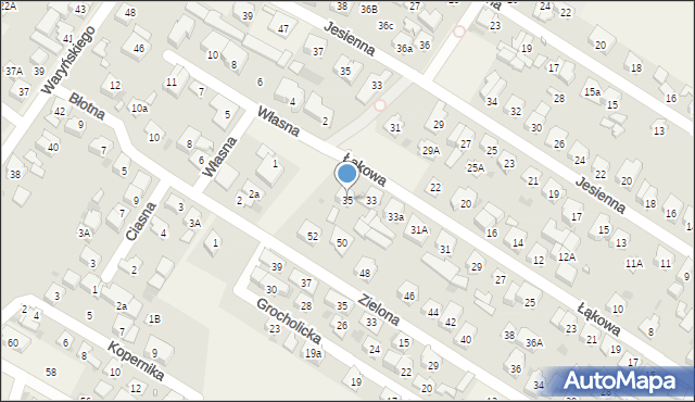 Raszyn, Łąkowa, 35, mapa Raszyn