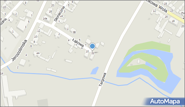 Rawa Mazowiecka, Łąkowa, 11, mapa Rawa Mazowiecka