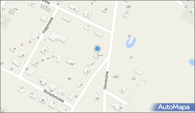 Rębiechowo, Lazurowa, 2, mapa Rębiechowo