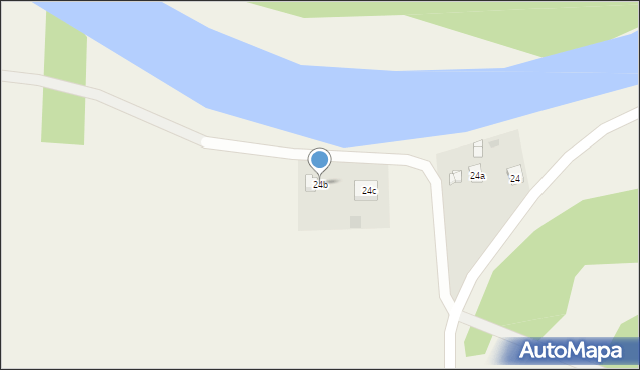 Rogóźno, Łabędzia, 24b, mapa Rogóźno