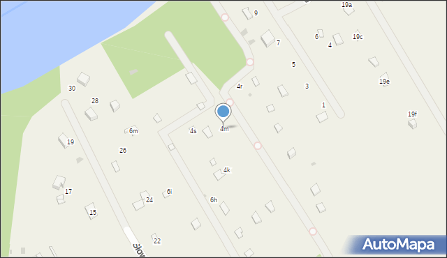 Rogóźno, Łabędzia, 4m, mapa Rogóźno