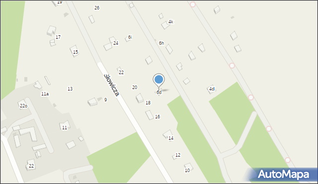 Rogóźno, Łabędzia, 6d, mapa Rogóźno