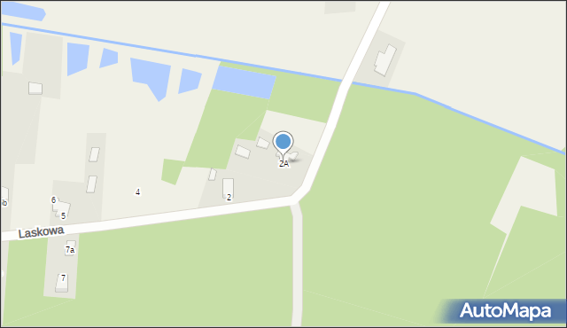 Rokitno Szlacheckie, Laskowa, 2A, mapa Rokitno Szlacheckie