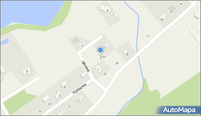 Rokocin, Łąkowa, 3, mapa Rokocin