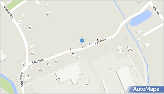 Ropczyce, Łanowa, 3, mapa Ropczyce