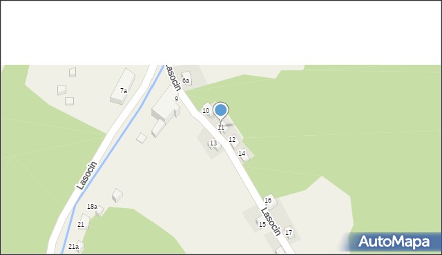 Rościszów, Lasocin, 11, mapa Rościszów