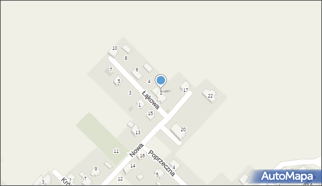 Roszków, Łąkowa, 2, mapa Roszków