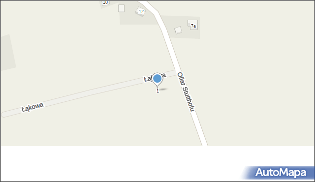 Rozłazino, Łąkowa, 1, mapa Rozłazino