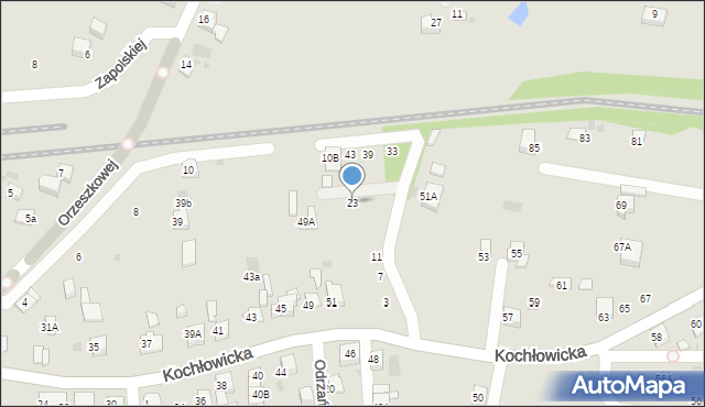 Ruda Śląska, Lawendowa, 23, mapa Rudy Śląskiej