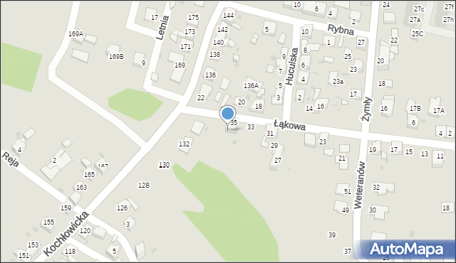 Ruda Śląska, Łąkowa, 39, mapa Rudy Śląskiej