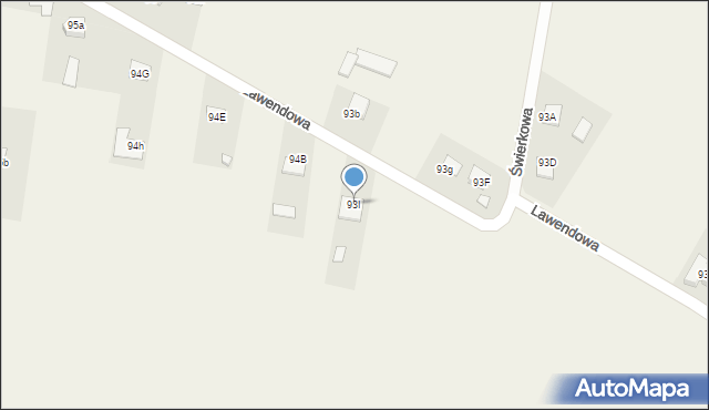 Ruda Strawczyńska, Lawendowa, 18, mapa Ruda Strawczyńska