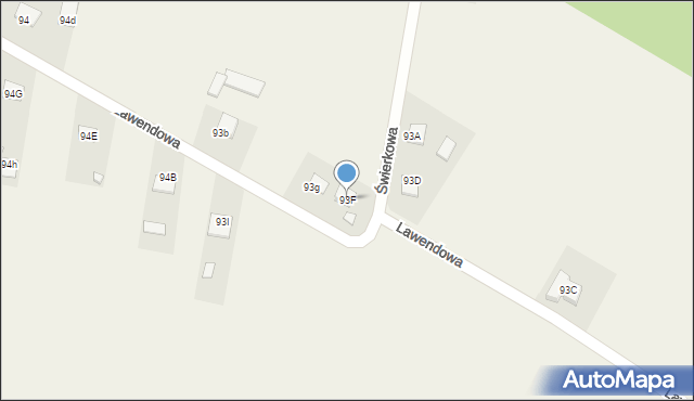 Ruda Strawczyńska, Lawendowa, 21, mapa Ruda Strawczyńska