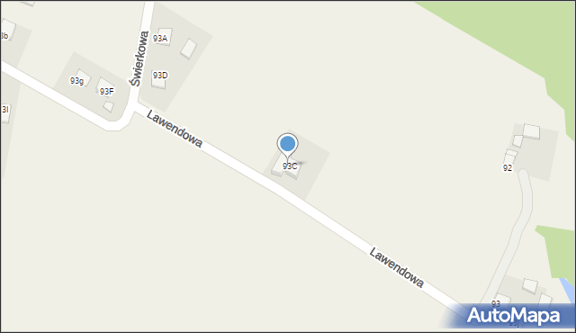 Ruda Strawczyńska, Lawendowa, 25, mapa Ruda Strawczyńska