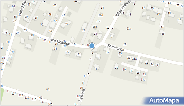 Rudawa, Łąkowa, 2, mapa Rudawa