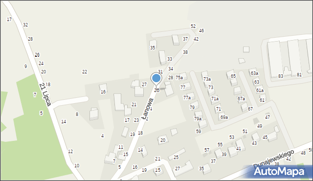 Rudawa, Łanowa, 26, mapa Rudawa