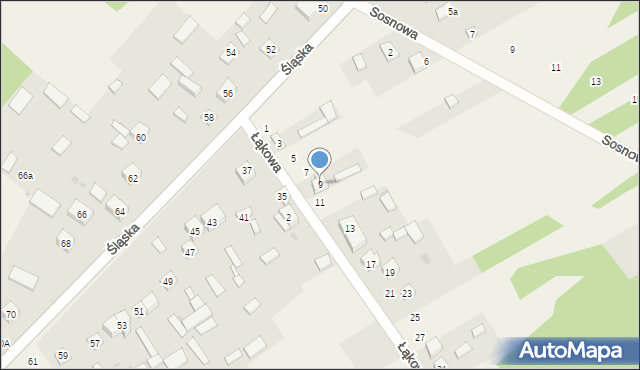 Rudnik Mały, Łąkowa, 9, mapa Rudnik Mały