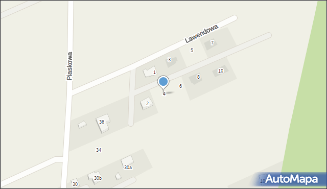 Rudzica, Lawendowa, 4, mapa Rudzica