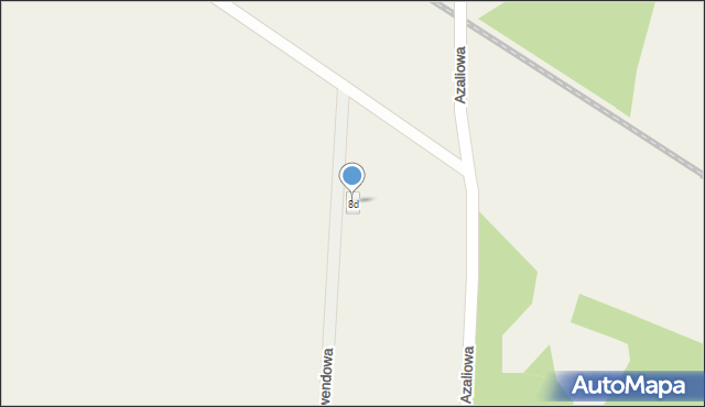 Rudziczka, Lawendowa, 8d, mapa Rudziczka