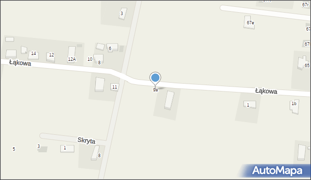 Rurzyca, Łąkowa, 9a, mapa Rurzyca