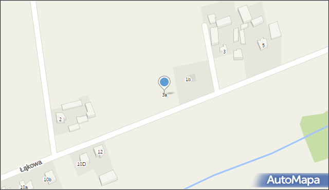 Rzeczyca, Łąkowa, 3a, mapa Rzeczyca