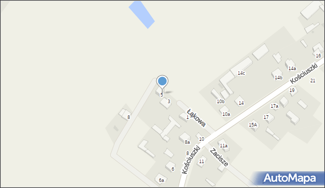 Rzekuń, Łąkowa, 7, mapa Rzekuń