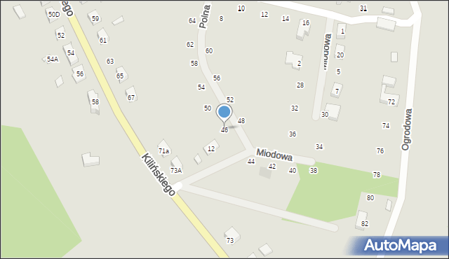 Rzepin, Łąkowa, 46, mapa Rzepin