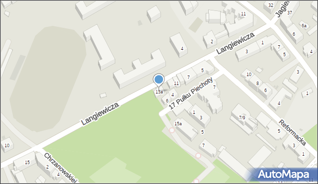 Rzeszów, Langiewicza Mariana, gen., 13a, mapa Rzeszów