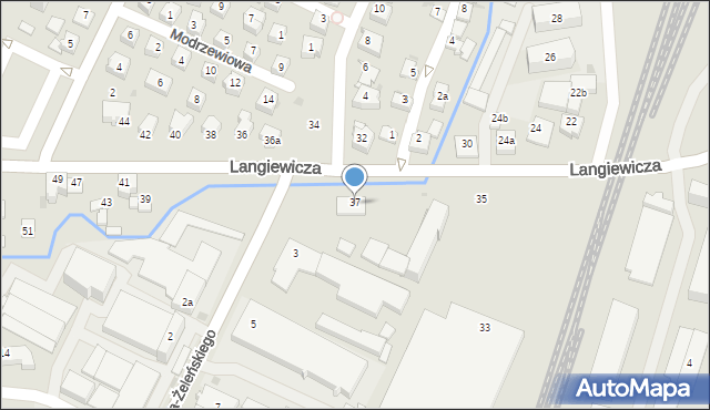 Rzeszów, Langiewicza Mariana, gen., 37, mapa Rzeszów