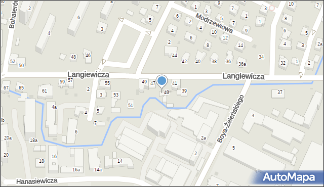 Rzeszów, Langiewicza Mariana, gen., 45, mapa Rzeszów