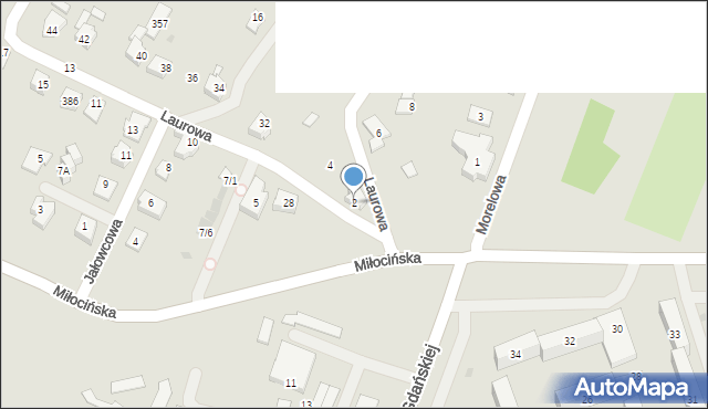 Rzeszów, Laurowa, 2, mapa Rzeszów