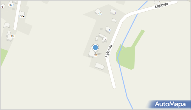 Rzuchów, Łąkowa, 10, mapa Rzuchów
