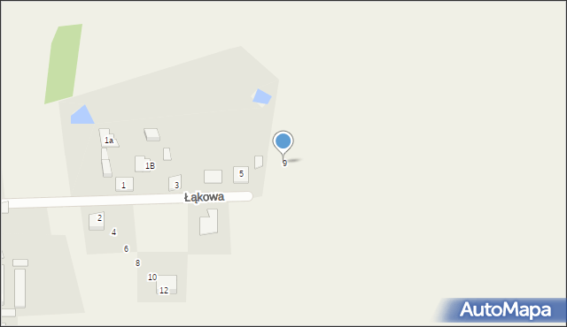 Samborowo, Łąkowa, 9, mapa Samborowo