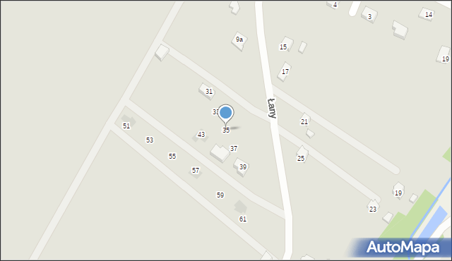 Sanok, Łany, 35, mapa Sanok